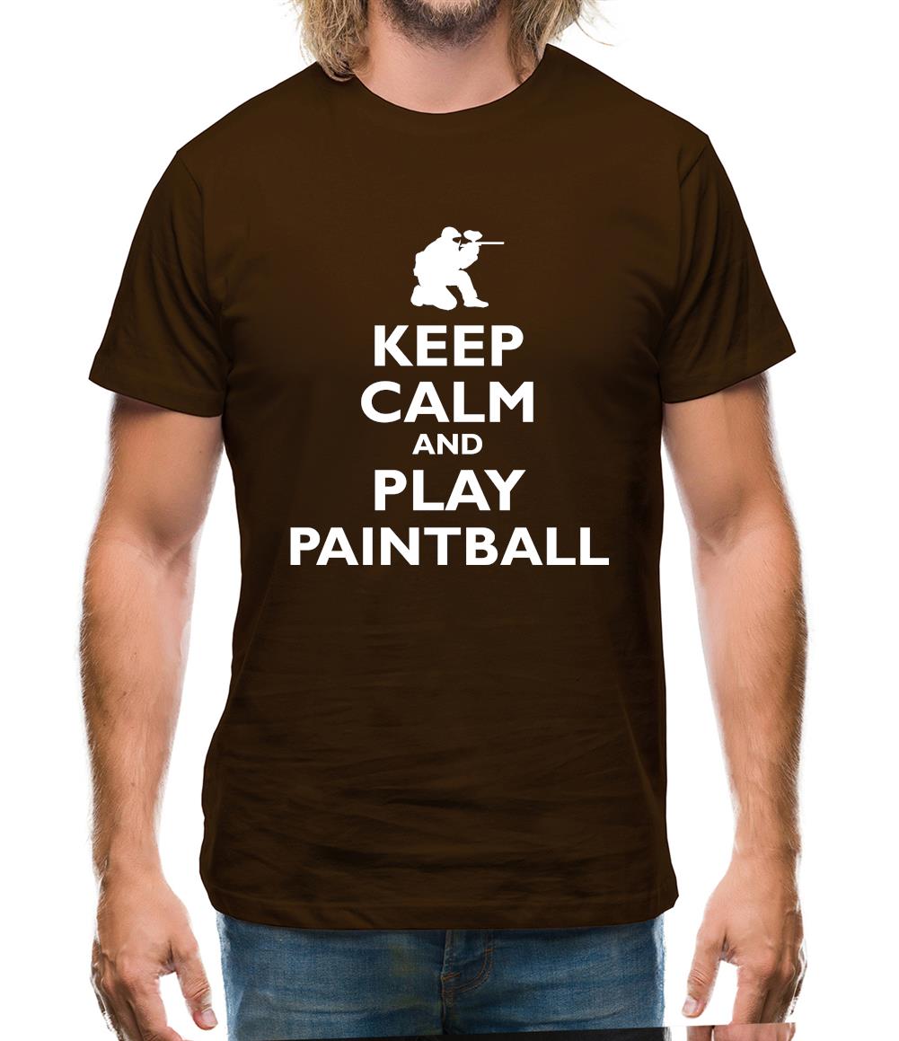 Keep Calm And Play Paintball Mens T-Shirt Keep Calm And Play Paintball Mens T-Shirt