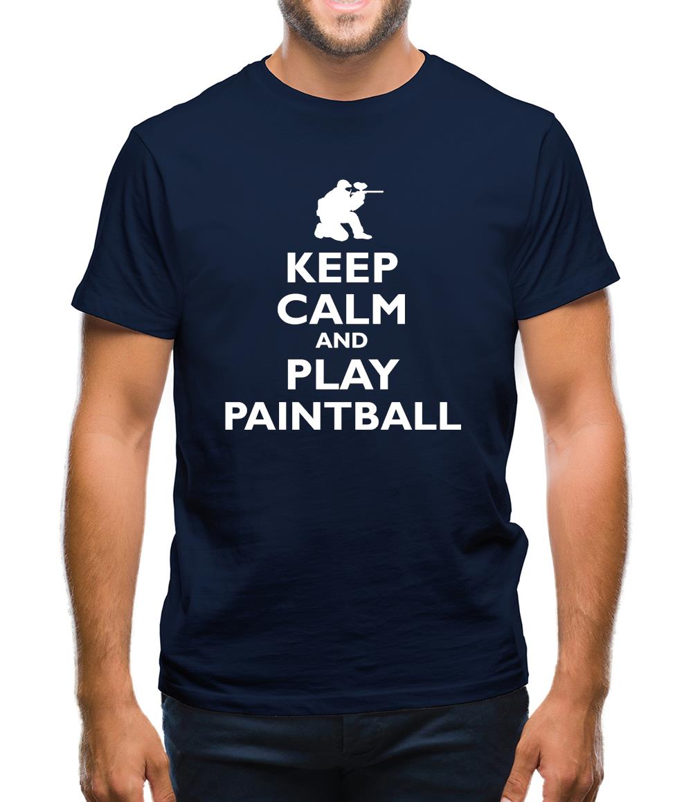 Keep Calm And Play Paintball Mens T-Shirt Keep Calm And Play Paintball Mens T-Shirt