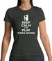 Keep Calm and Play Video Games Womens T-Shirt Keep Calm and Play Video Games Womens T-Shirt