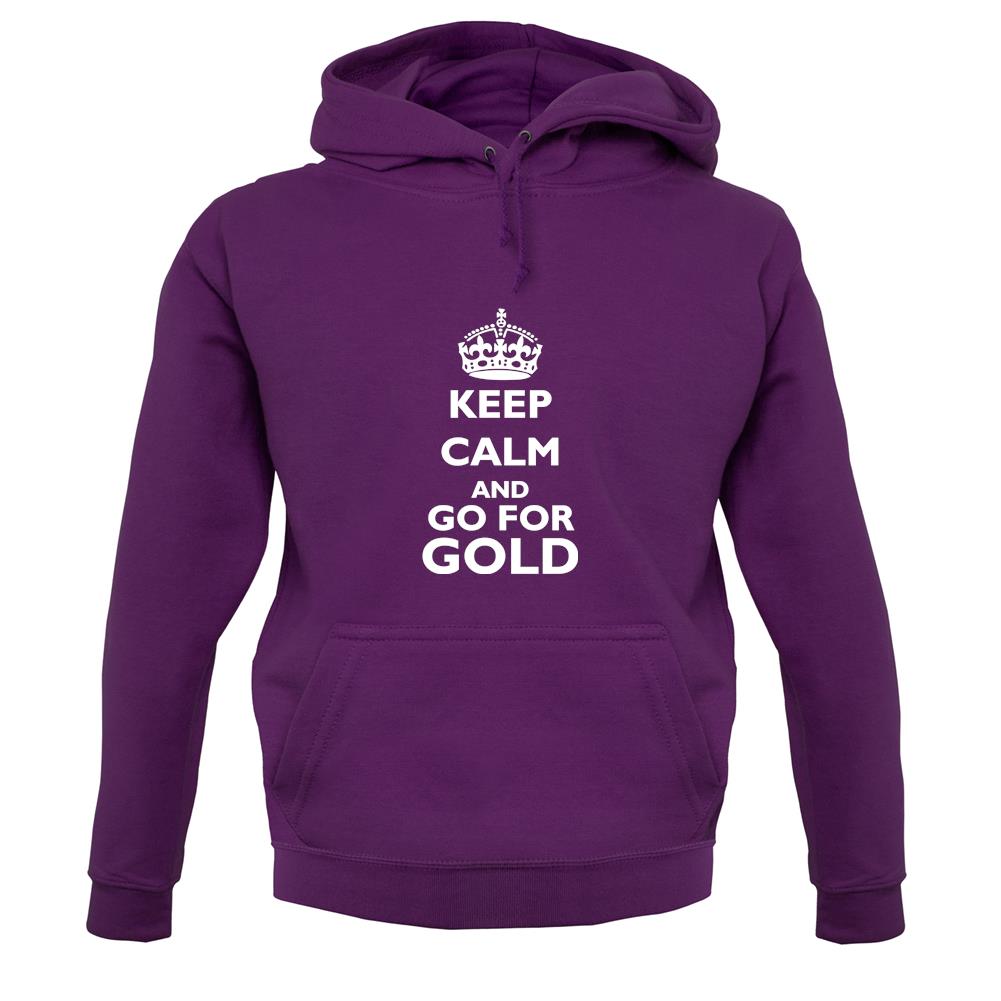 Keep calm and go for Gold unisex hoodie Keep calm and go for Gold unisex hoodie