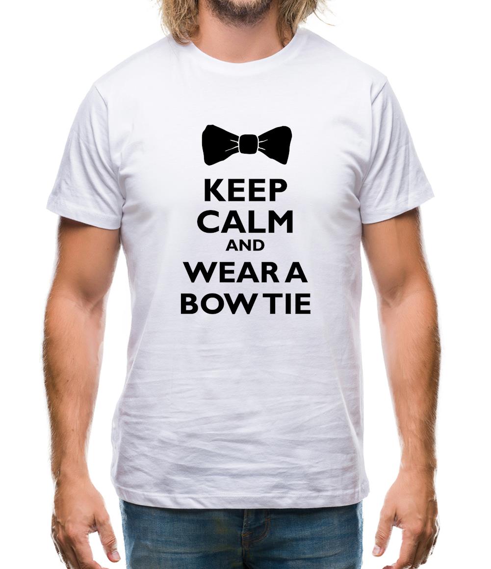 Keep Calm And Wear A Bow Tie Mens T-Shirt Keep Calm And Wear A Bow Tie Mens T-Shirt