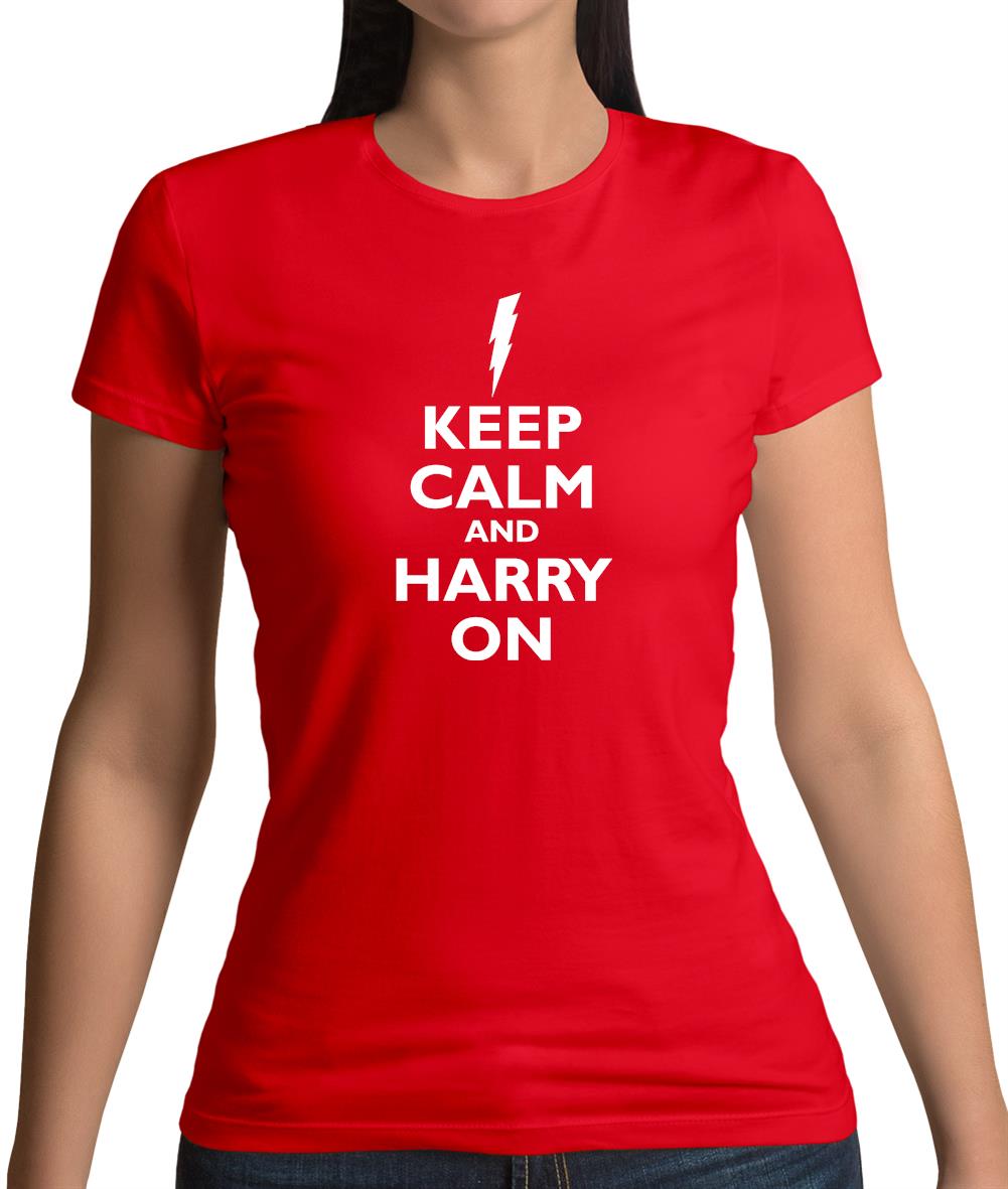 Keep Calm And Harry On Womens T-Shirt Keep Calm And Harry On Womens T-Shirt