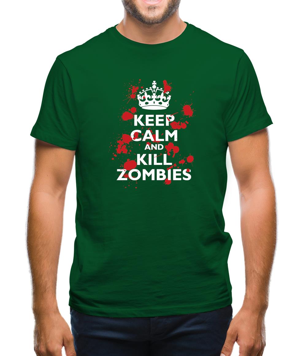 Keep Calm And Kill Zombies Mens T-Shirt Keep Calm And Kill Zombies Mens T-Shirt