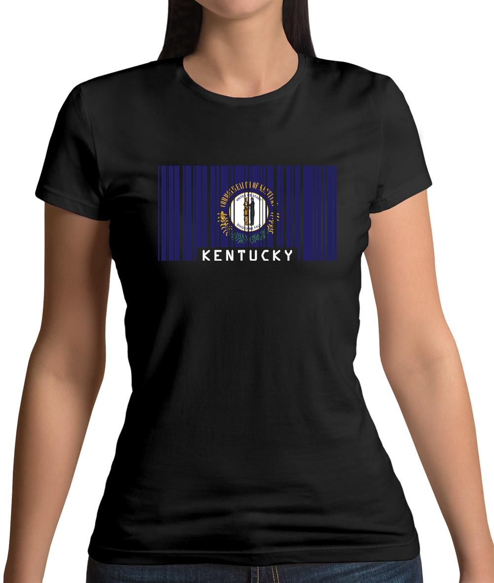Kentucky Barcode Style Flag Womens T-Shirt Kentucky Barcode Style Flag Womens T-Shirt