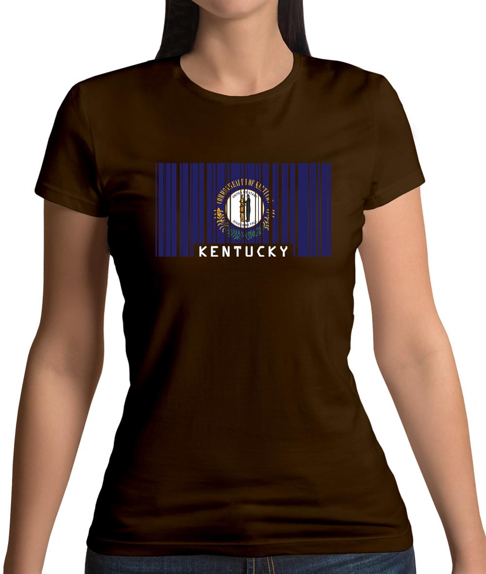 Kentucky Barcode Style Flag Womens T-Shirt Kentucky Barcode Style Flag Womens T-Shirt