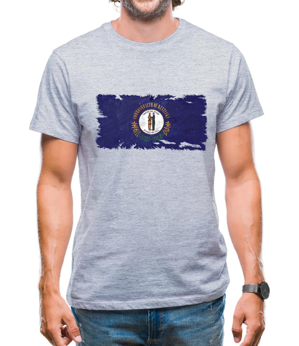 Kentucky Grunge Style Flag Mens T-Shirt Kentucky Grunge Style Flag Mens T-Shirt