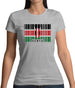 Kenya Barcode Style Flag Womens T-Shirt Kenya Barcode Style Flag Womens T-Shirt