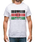 Kenya Barcode Style Flag Mens T-Shirt Kenya Barcode Style Flag Mens T-Shirt