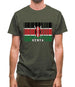 Kenya Barcode Style Flag Mens T-Shirt Kenya Barcode Style Flag Mens T-Shirt