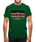 Kenya Barcode Style Flag Mens T-Shirt Kenya Barcode Style Flag Mens T-Shirt