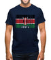 Kenya Barcode Style Flag Mens T-Shirt Kenya Barcode Style Flag Mens T-Shirt