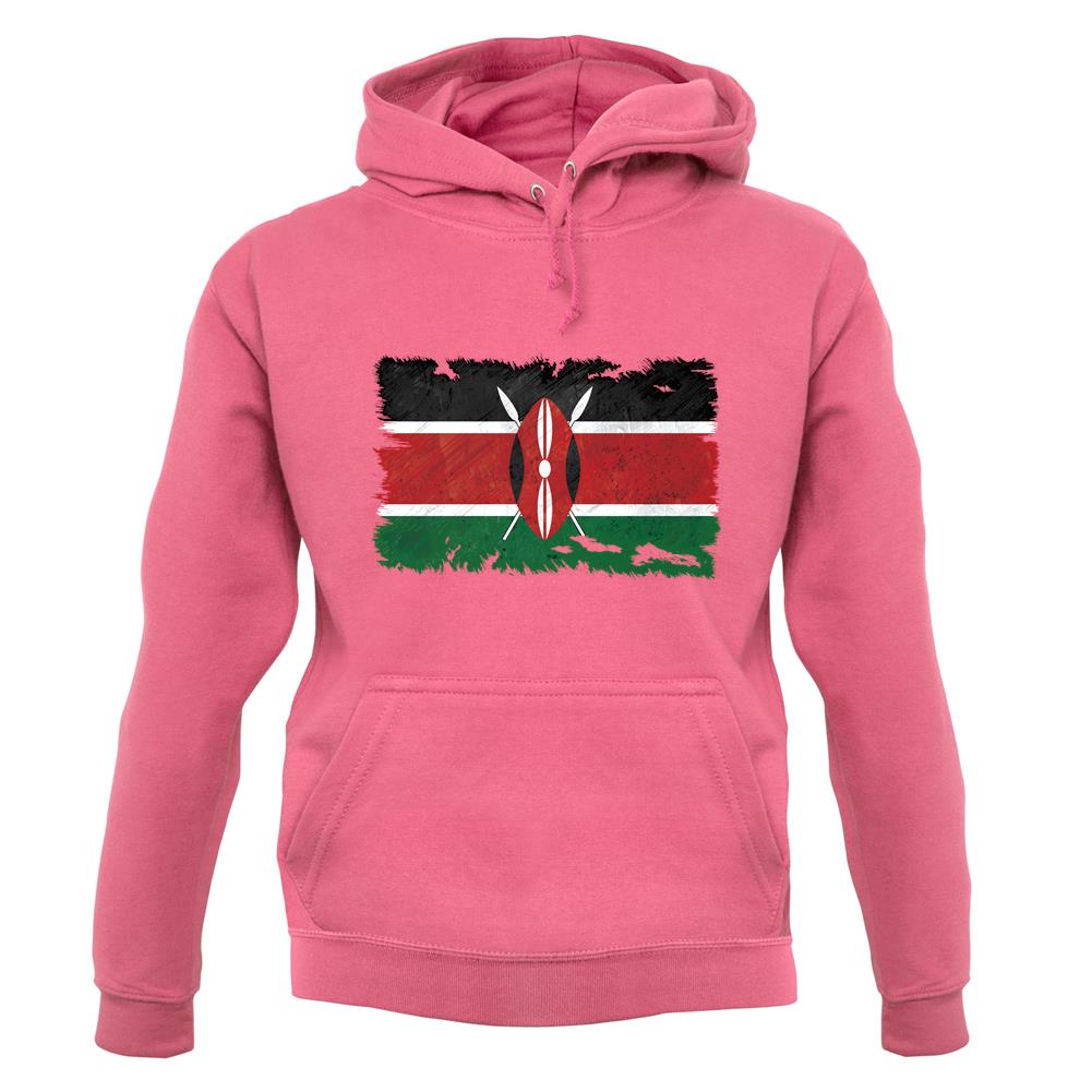 Kenya Grunge Style Flag unisex hoodie Kenya Grunge Style Flag unisex hoodie