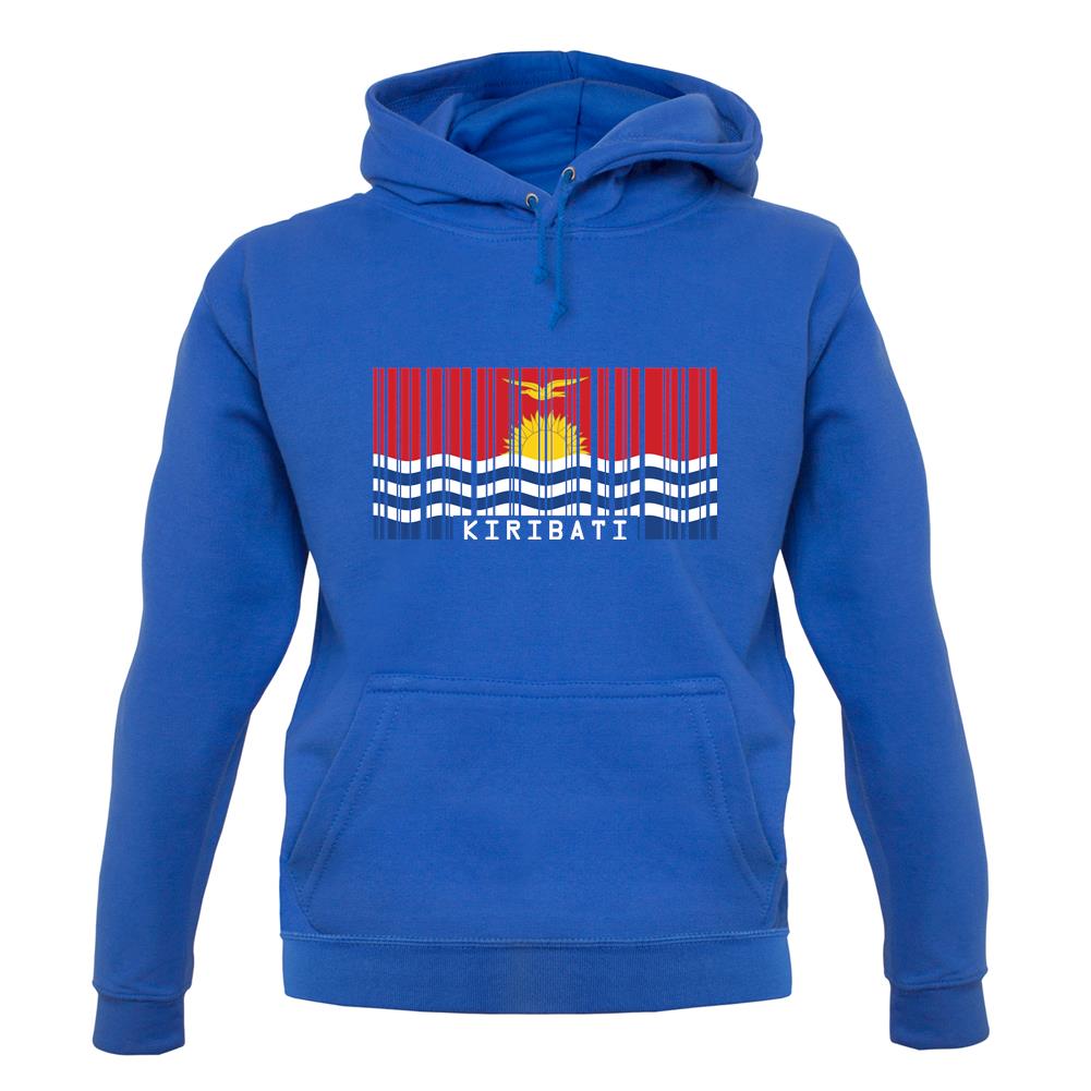 Kiribati Barcode Style Flag unisex hoodie Kiribati Barcode Style Flag unisex hoodie