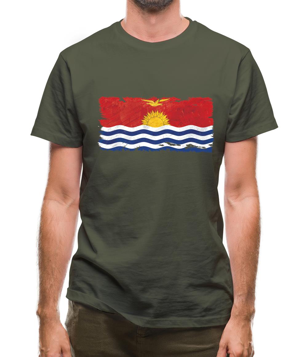 Kiribati Grunge Style Flag Mens T-Shirt Kiribati Grunge Style Flag Mens T-Shirt