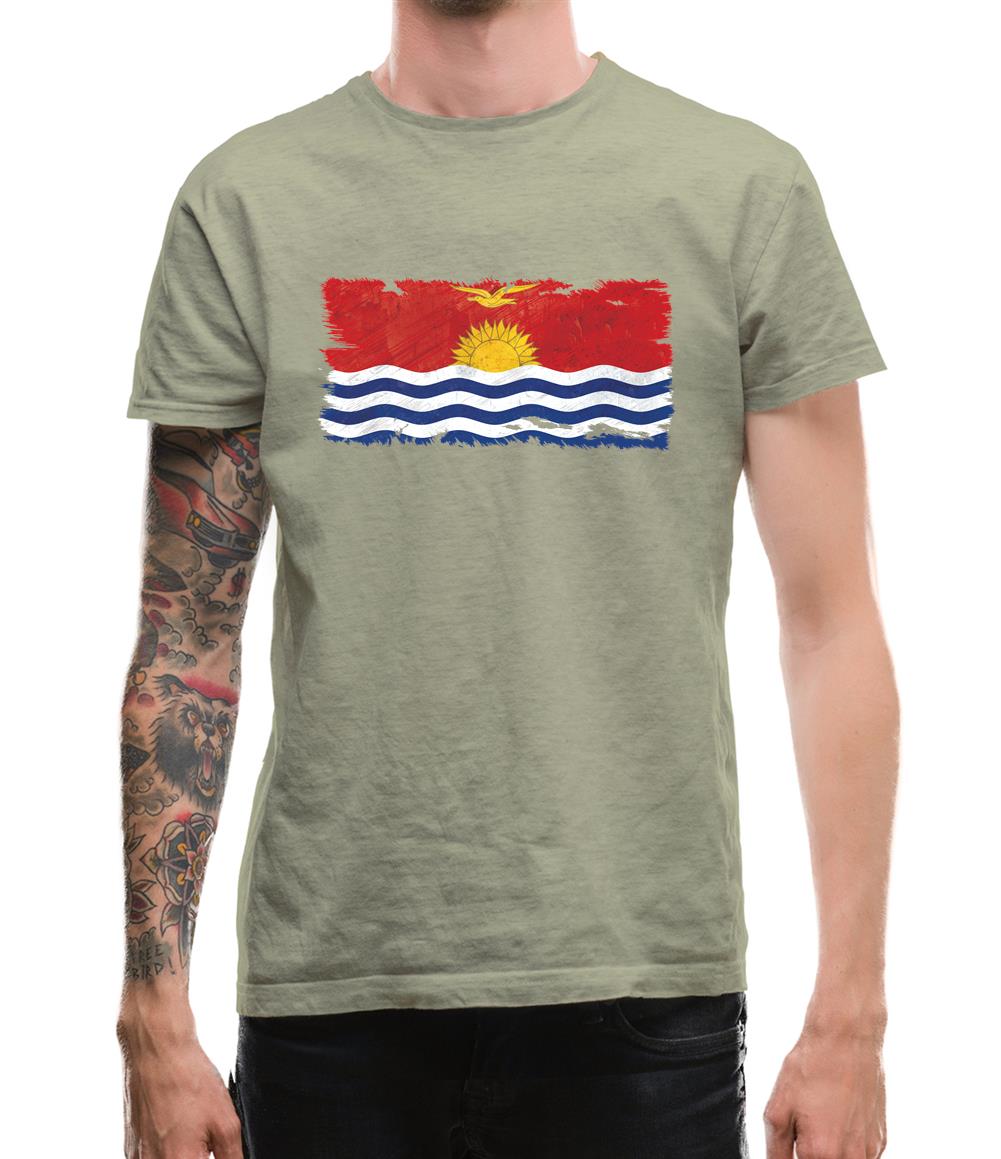 Kiribati Grunge Style Flag Mens T-Shirt Kiribati Grunge Style Flag Mens T-Shirt