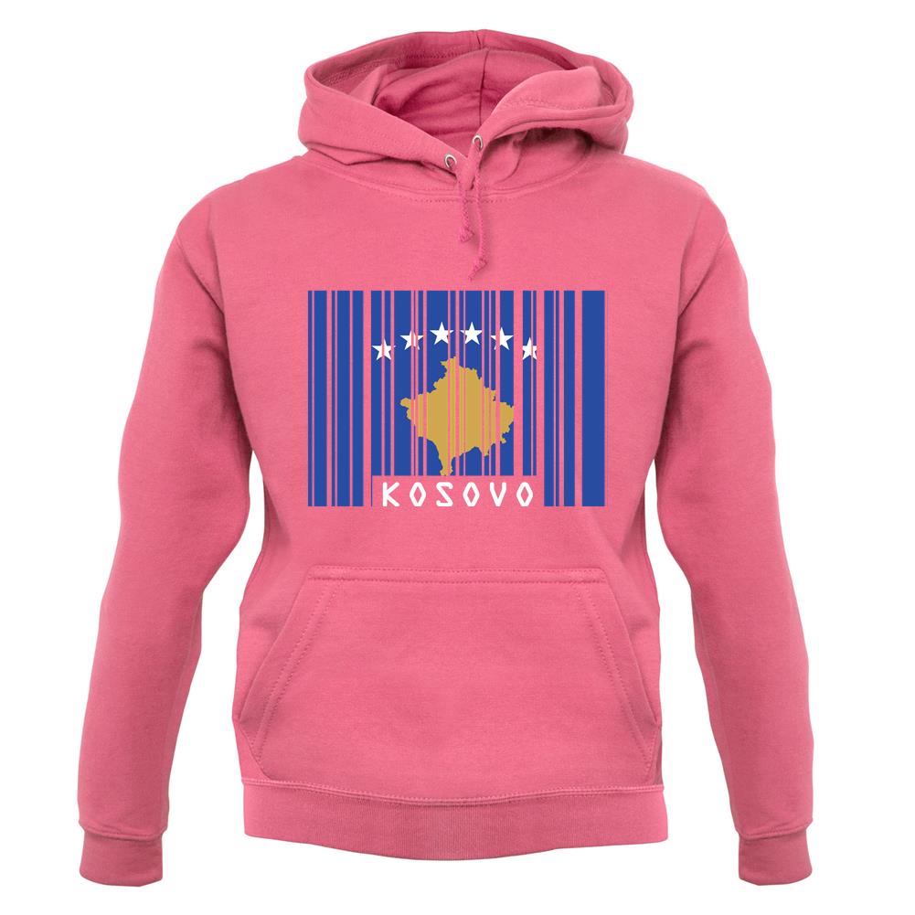 Kosovo Barcode Style Flag unisex hoodie Kosovo Barcode Style Flag unisex hoodie