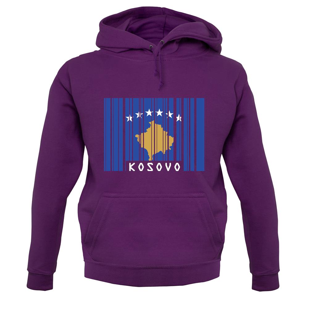 Kosovo Barcode Style Flag unisex hoodie Kosovo Barcode Style Flag unisex hoodie