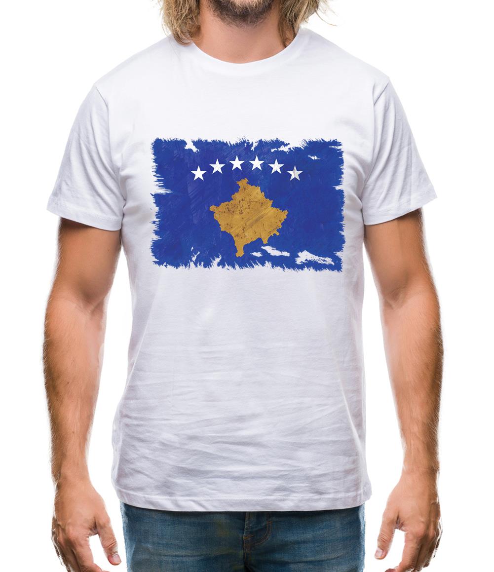 Kosovo Grunge Style Flag Mens T-Shirt Kosovo Grunge Style Flag Mens T-Shirt