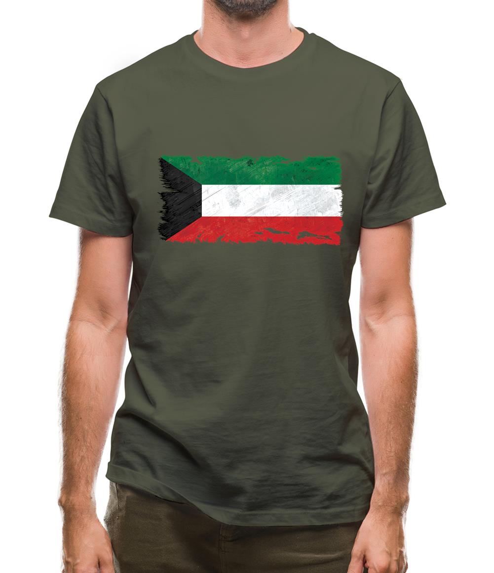 Kuwait Grunge Style Flag Mens T-Shirt Kuwait Grunge Style Flag Mens T-Shirt