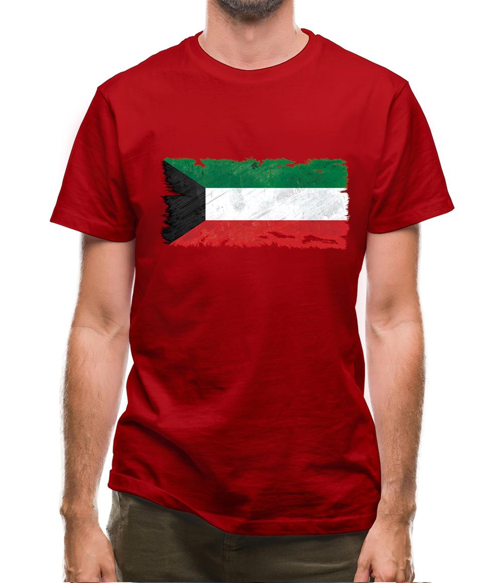 Kuwait Grunge Style Flag Mens T-Shirt Kuwait Grunge Style Flag Mens T-Shirt