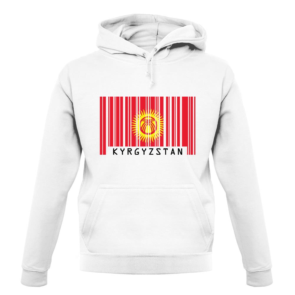 Kyrgyzstan Barcode Style Flag unisex hoodie Kyrgyzstan Barcode Style Flag unisex hoodie