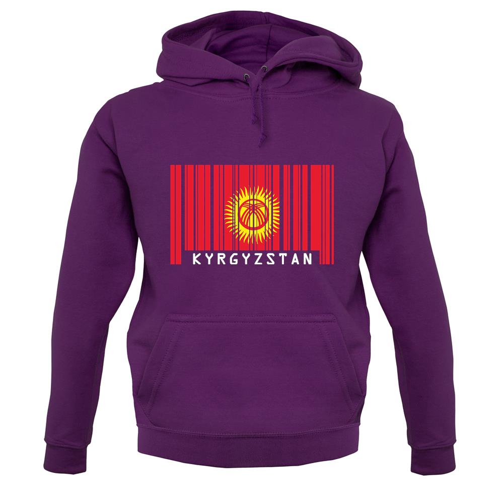 Kyrgyzstan Barcode Style Flag unisex hoodie Kyrgyzstan Barcode Style Flag unisex hoodie