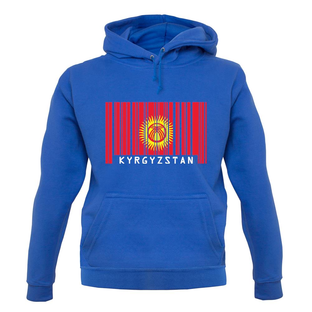 Kyrgyzstan Barcode Style Flag unisex hoodie Kyrgyzstan Barcode Style Flag unisex hoodie