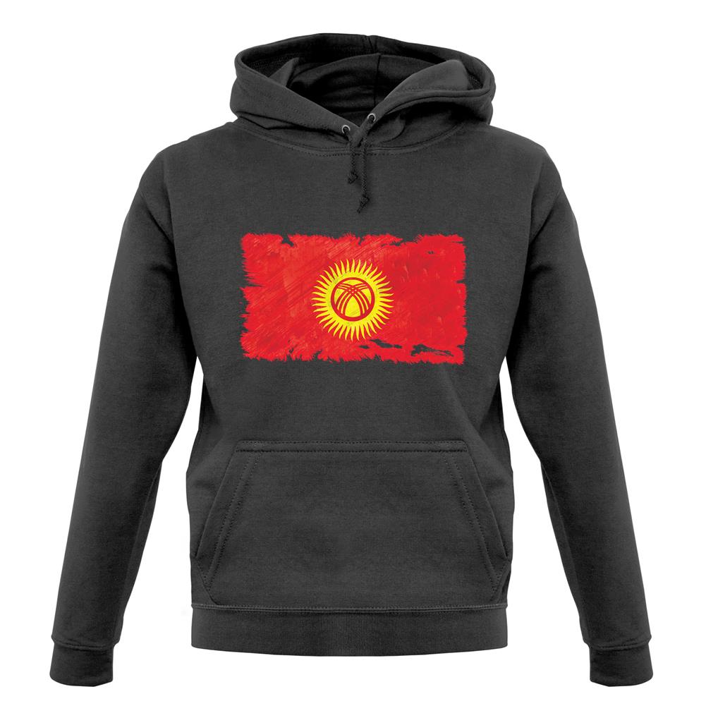 Kyrgyzstan Grunge Style Flag unisex hoodie Kyrgyzstan Grunge Style Flag unisex hoodie