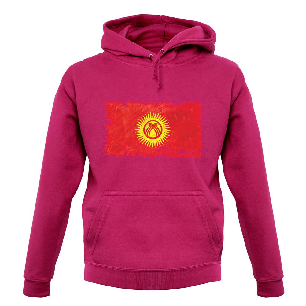 Kyrgyzstan Grunge Style Flag unisex hoodie Kyrgyzstan Grunge Style Flag unisex hoodie