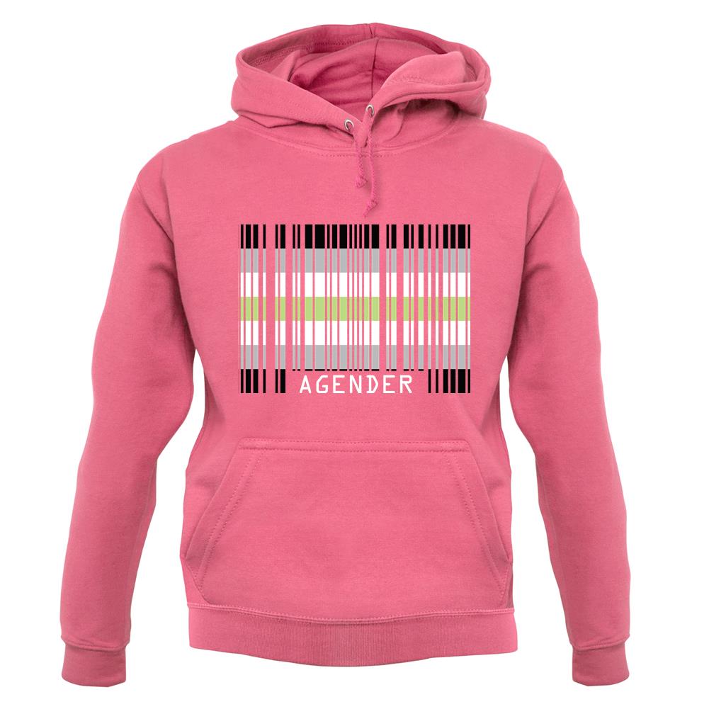 Lgbt Barcode Flags Agender unisex hoodie Lgbt Barcode Flags Agender unisex hoodie