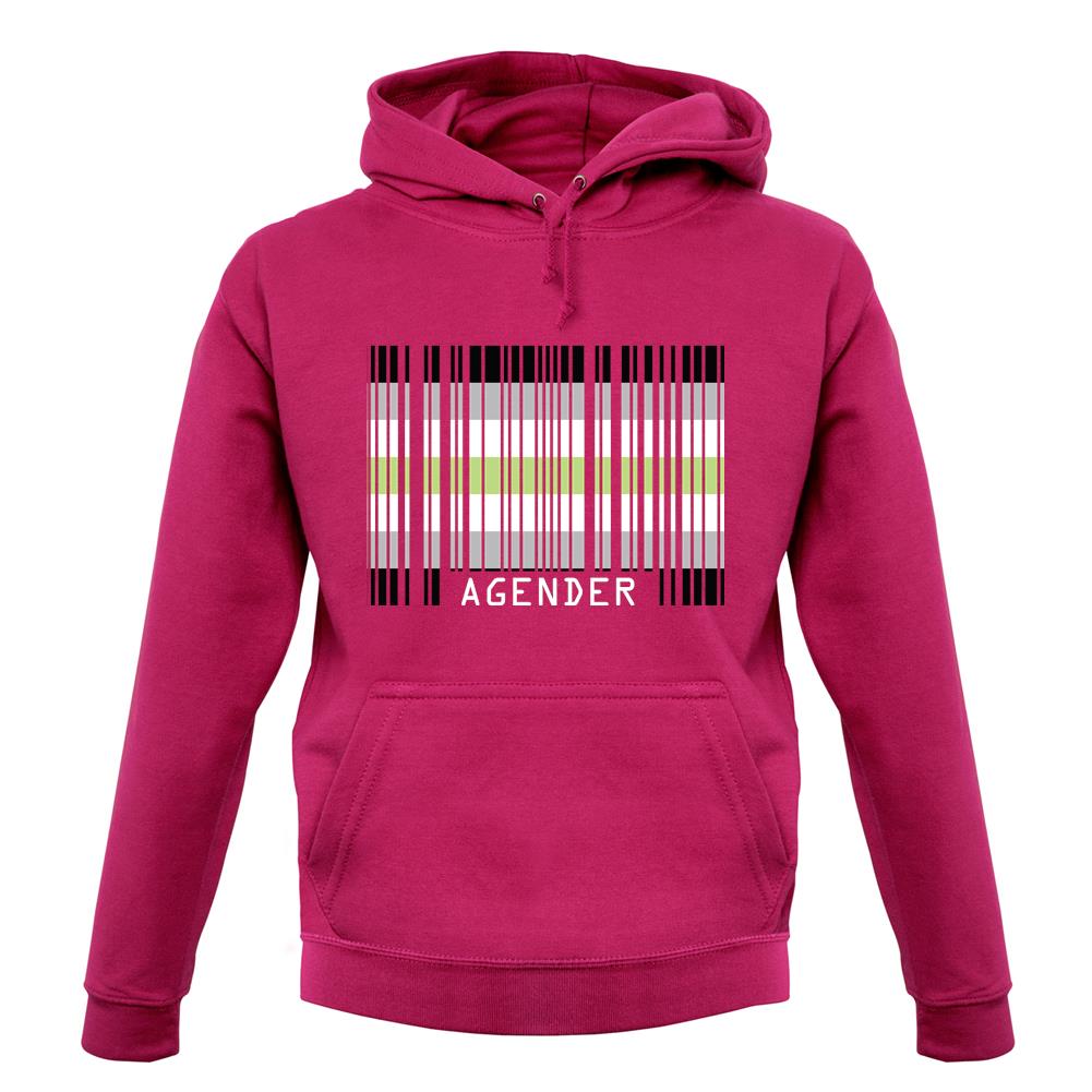 Lgbt Barcode Flags Agender unisex hoodie Lgbt Barcode Flags Agender unisex hoodie