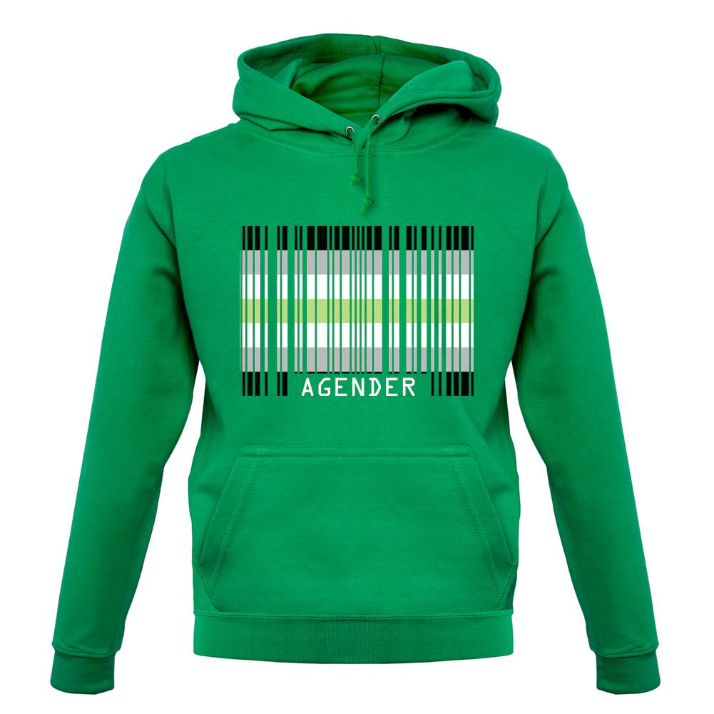 Lgbt Barcode Flags Agender unisex hoodie Lgbt Barcode Flags Agender unisex hoodie
