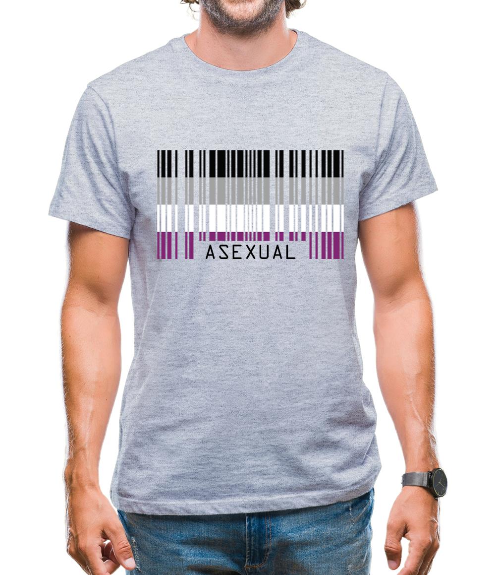 Lgbt Barcode Flags Asexual Mens T-Shirt Lgbt Barcode Flags Asexual Mens T-Shirt
