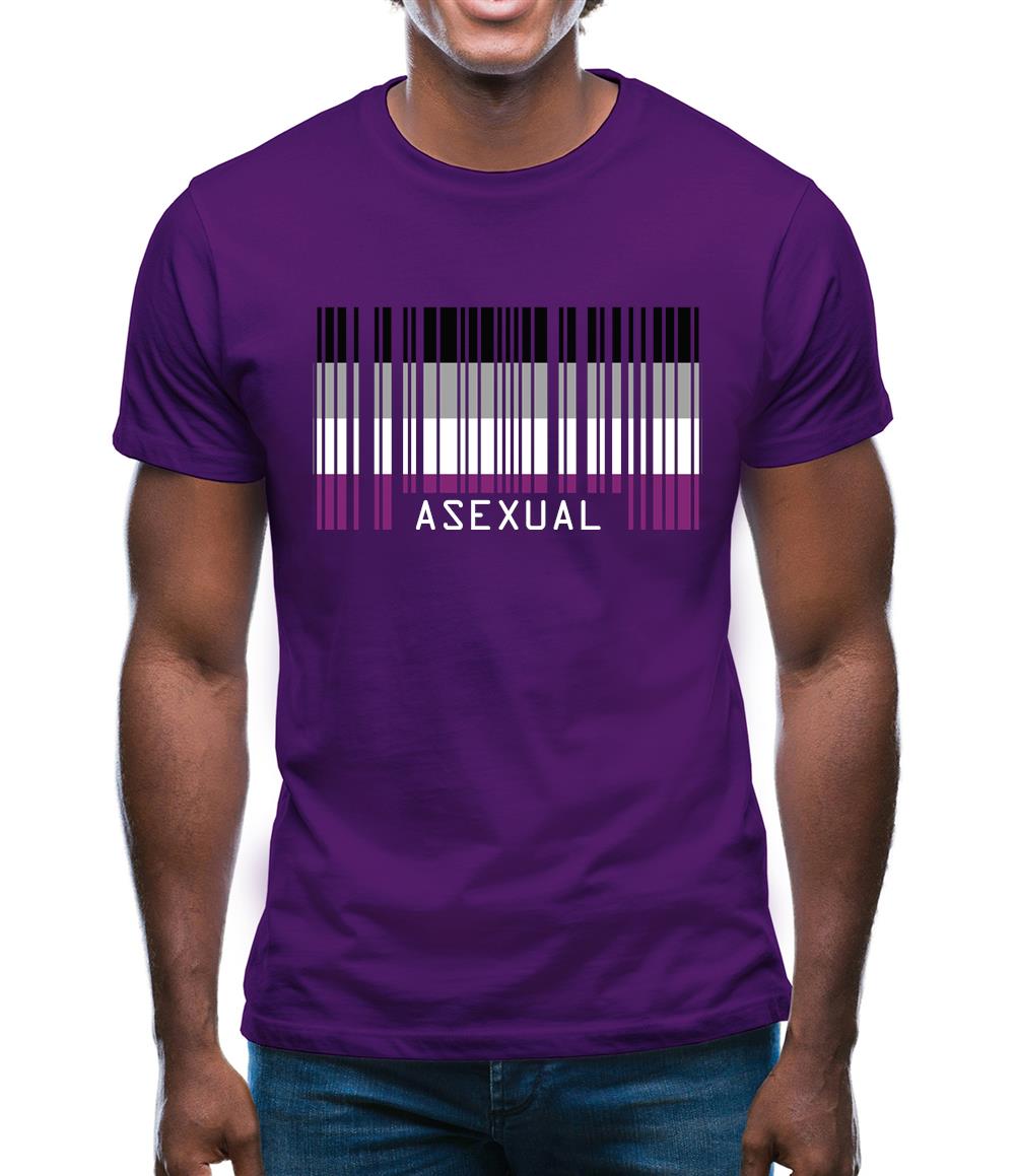 Lgbt Barcode Flags Asexual Mens T-Shirt Lgbt Barcode Flags Asexual Mens T-Shirt