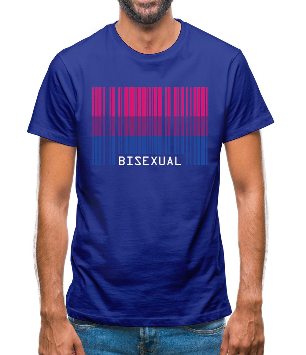 Lgbt Barcode Flags Bisexual Mens T-Shirt Lgbt Barcode Flags Bisexual Mens T-Shirt