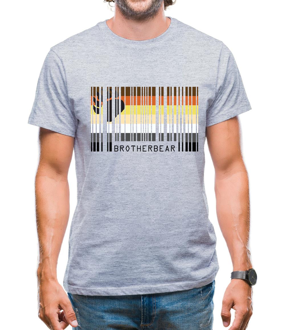 Lgbt Barcode Flags Brother Bear Mens T-Shirt Lgbt Barcode Flags Brother Bear Mens T-Shirt