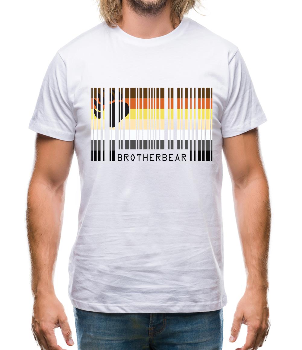 Lgbt Barcode Flags Brother Bear Mens T-Shirt Lgbt Barcode Flags Brother Bear Mens T-Shirt