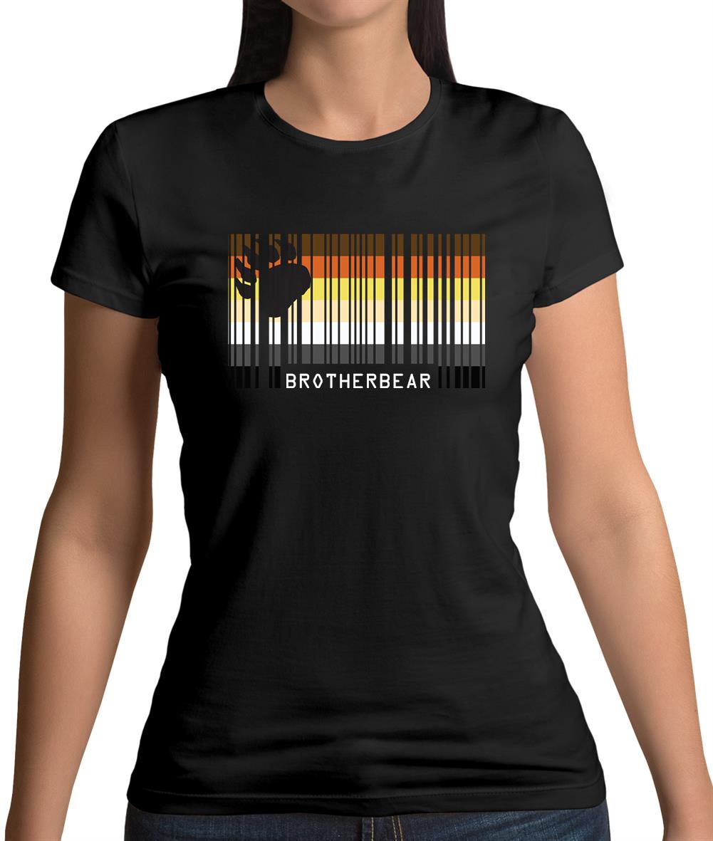 Lgbt Barcode Flags Brother Bear Womens T-Shirt Lgbt Barcode Flags Brother Bear Womens T-Shirt