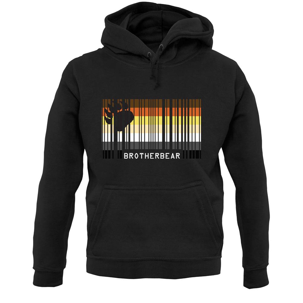 Lgbt Barcode Flags Brother Bear Unisex Hoodie
