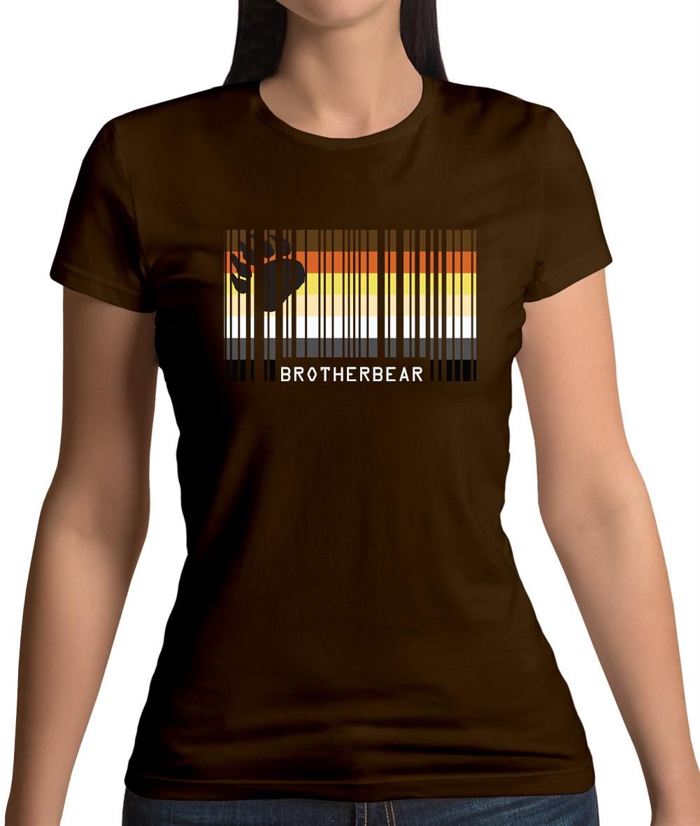 Lgbt Barcode Flags Brother Bear Womens T-Shirt Lgbt Barcode Flags Brother Bear Womens T-Shirt
