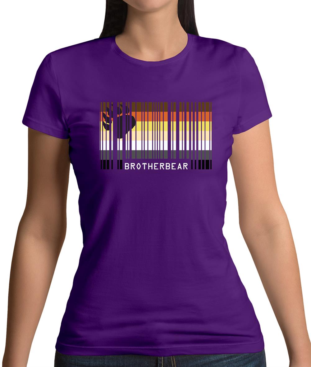 Lgbt Barcode Flags Brother Bear Womens T-Shirt Lgbt Barcode Flags Brother Bear Womens T-Shirt