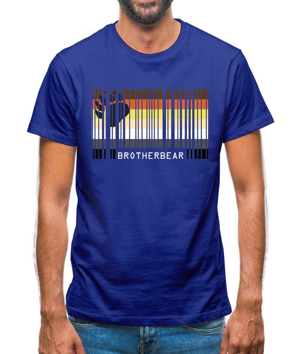Lgbt Barcode Flags Brother Bear Mens T-Shirt Lgbt Barcode Flags Brother Bear Mens T-Shirt