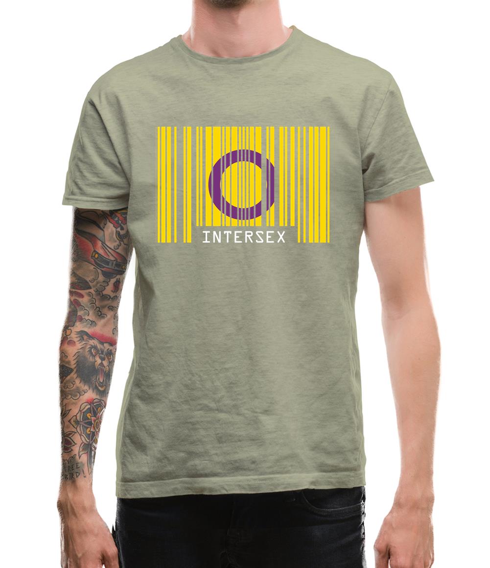 Lgbt Barcode Flags Intersex Mens T-Shirt Lgbt Barcode Flags Intersex Mens T-Shirt