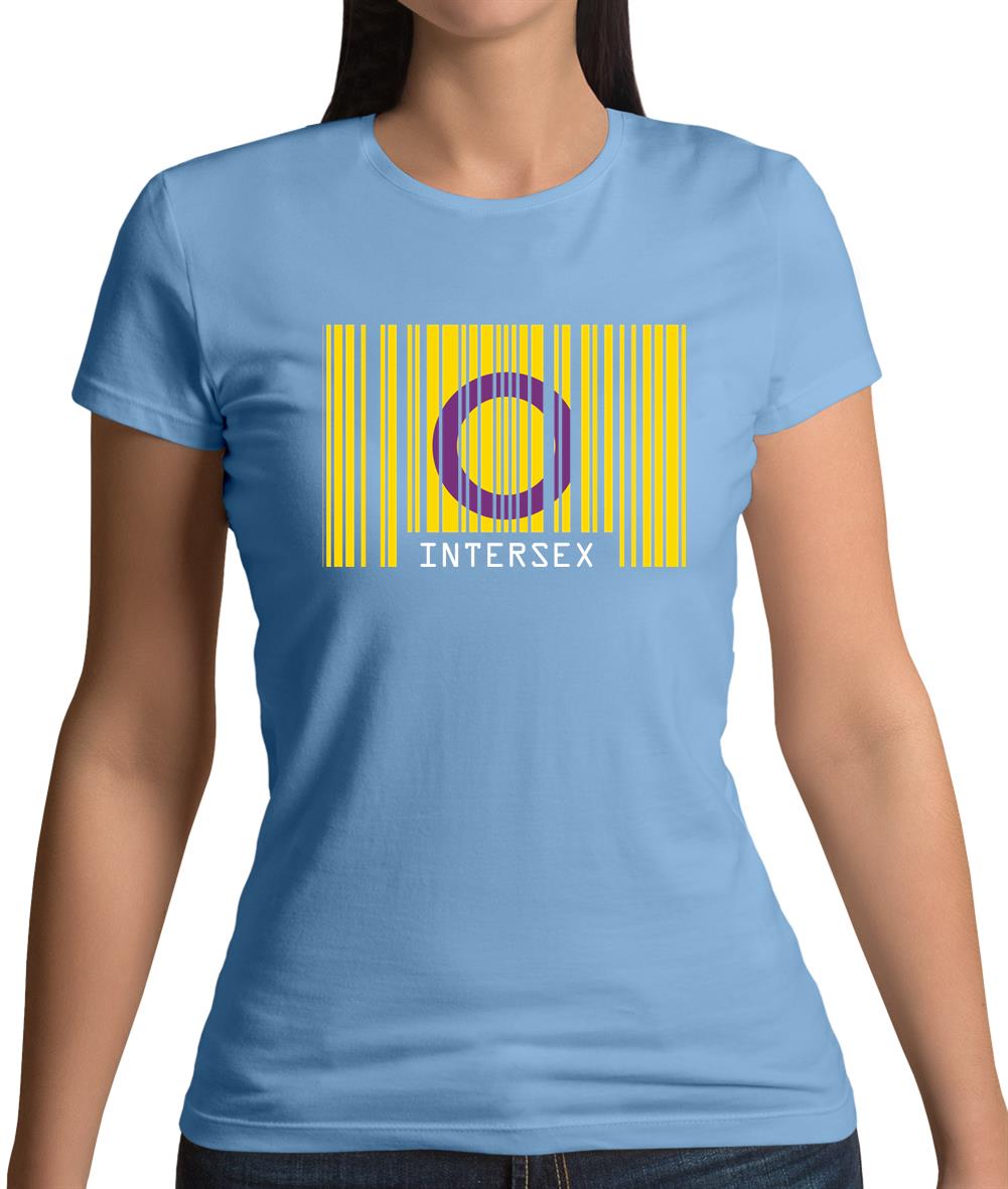 Lgbt Barcode Flags Intersex Womens T-Shirt Lgbt Barcode Flags Intersex Womens T-Shirt