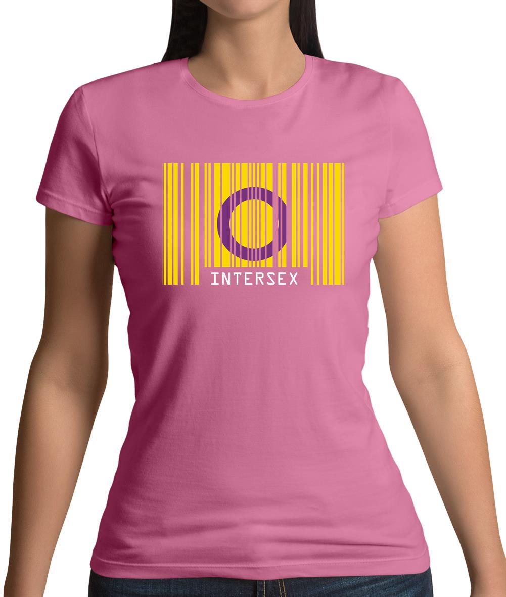 Lgbt Barcode Flags Intersex Womens T-Shirt Lgbt Barcode Flags Intersex Womens T-Shirt