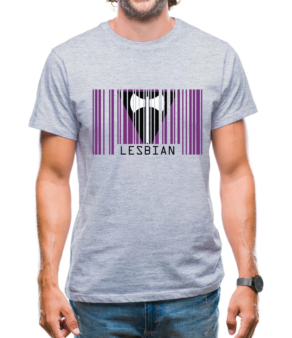 Lgbt Barcode Flags Lesbian Mens T-Shirt Lgbt Barcode Flags Lesbian Mens T-Shirt