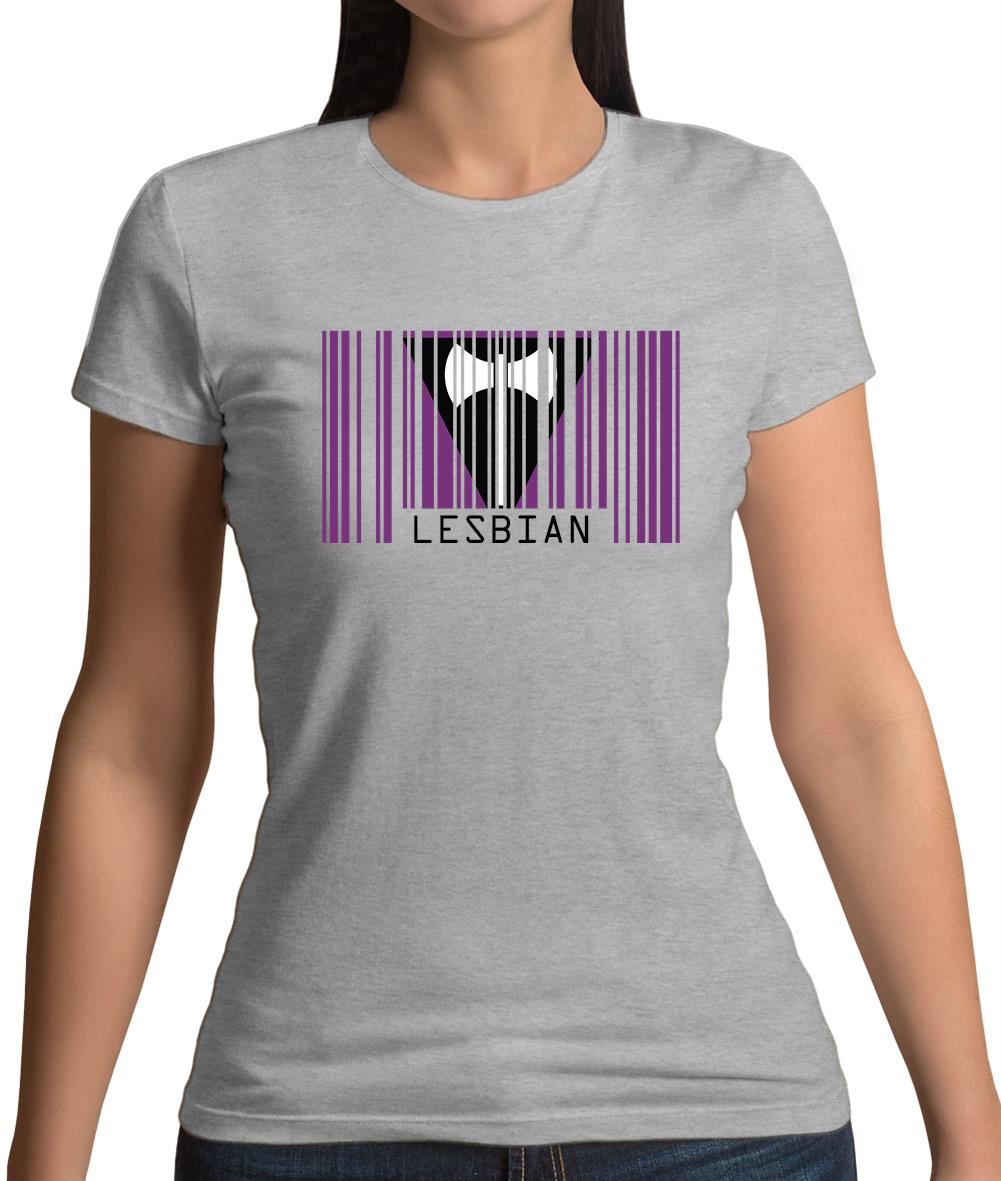 Lgbt Barcode Flags Lesbian Womens T-Shirt Lgbt Barcode Flags Lesbian Womens T-Shirt