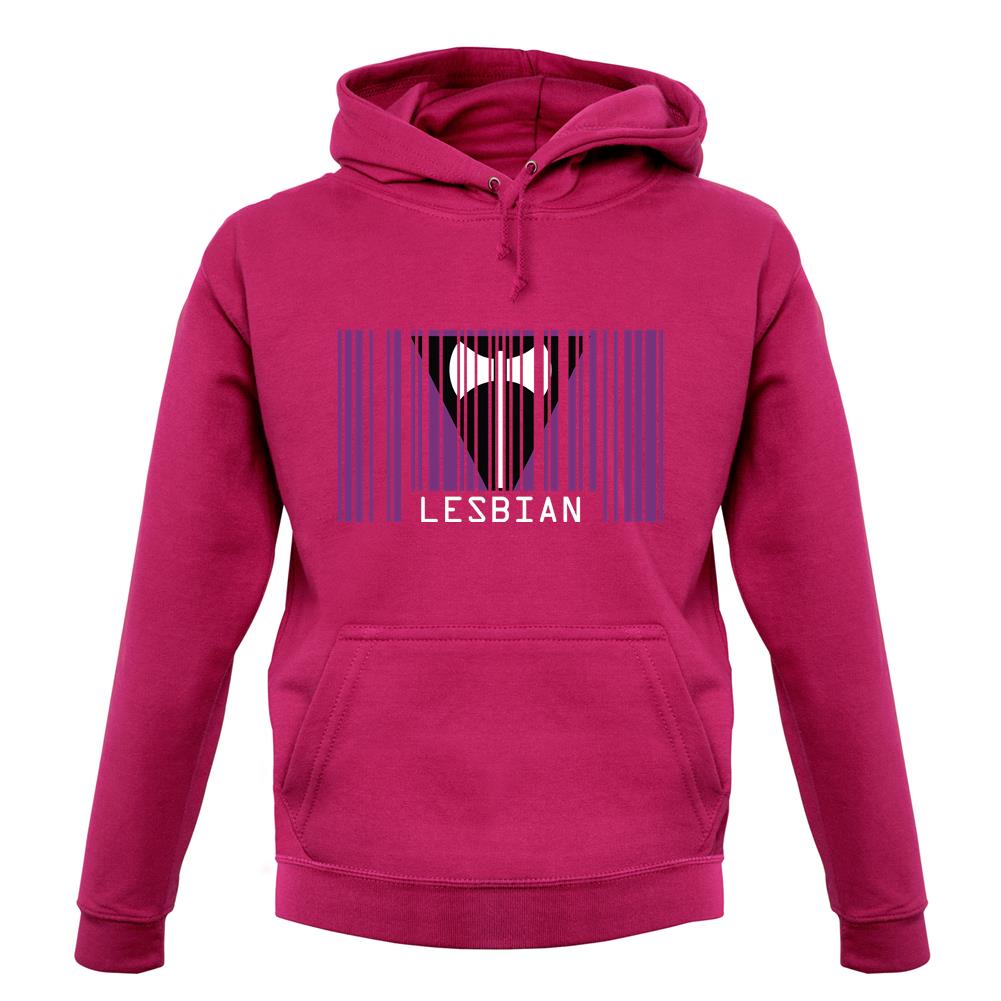 Lgbt Barcode Flags Lesbian unisex hoodie Lgbt Barcode Flags Lesbian unisex hoodie