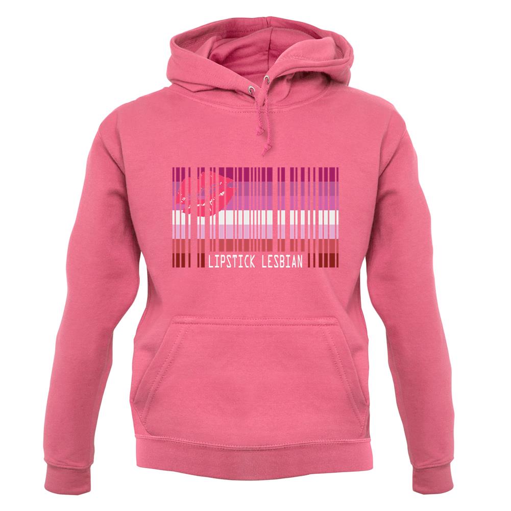 Lgbt Barcode Flags Lipstick Lesbian unisex hoodie Lgbt Barcode Flags Lipstick Lesbian unisex hoodie