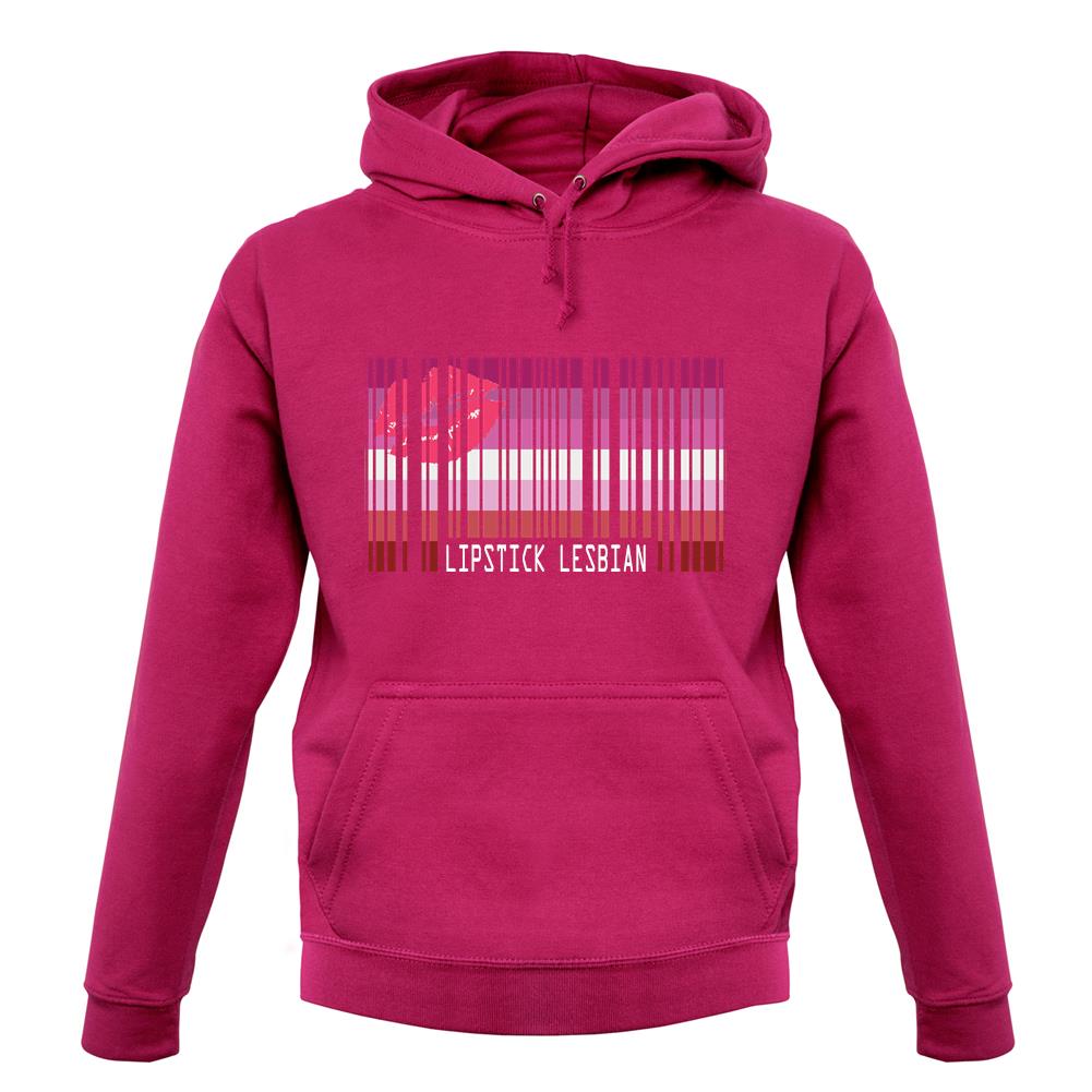 Lgbt Barcode Flags Lipstick Lesbian unisex hoodie Lgbt Barcode Flags Lipstick Lesbian unisex hoodie